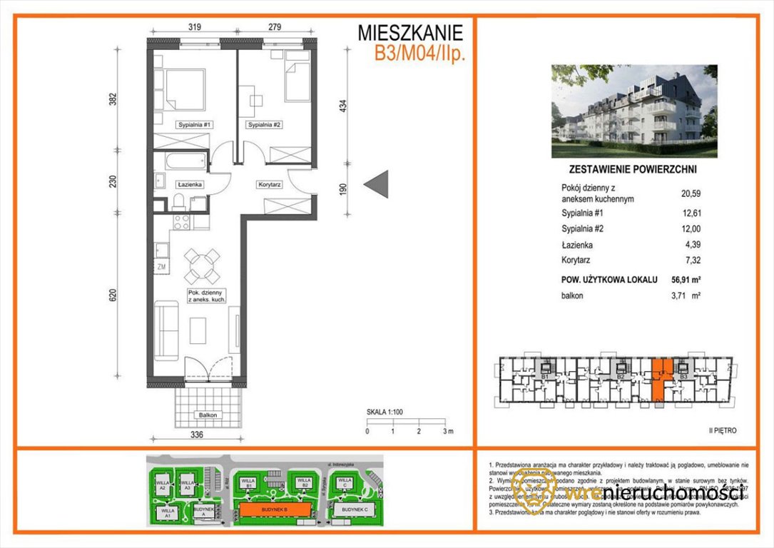 Mieszkanie trzypokojowe na sprzedaż Wrocław, Brochów, Indonezyjska  57m2 Foto 4