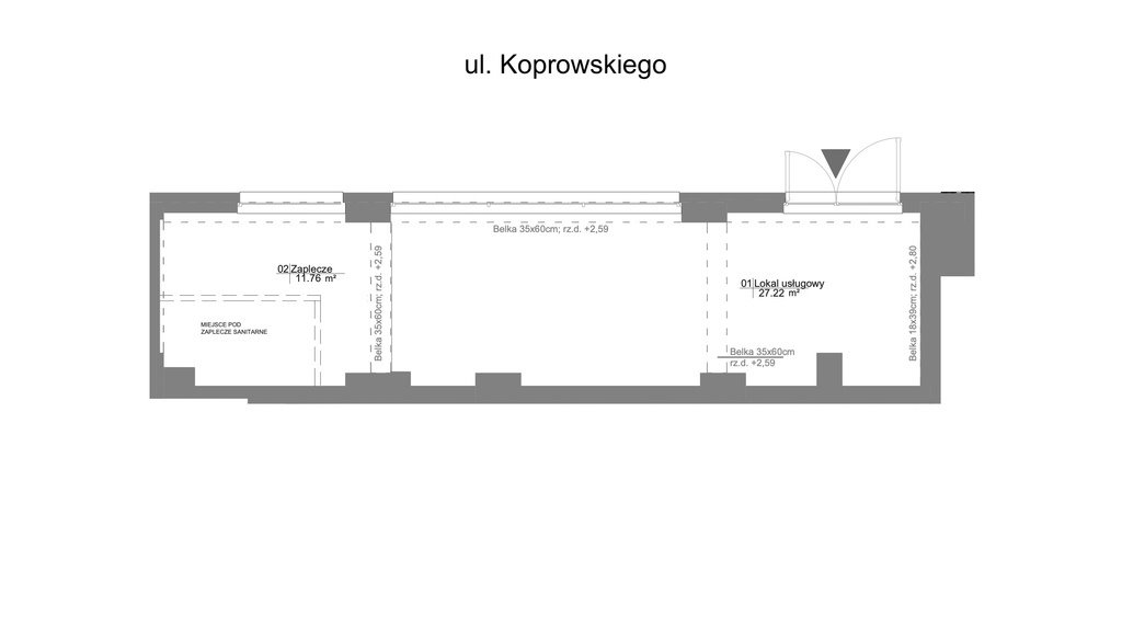 Lokal użytkowy na wynajem Warszawa, Ursynów, Wyczółki, Hilarego Koprowskiego  39m2 Foto 3