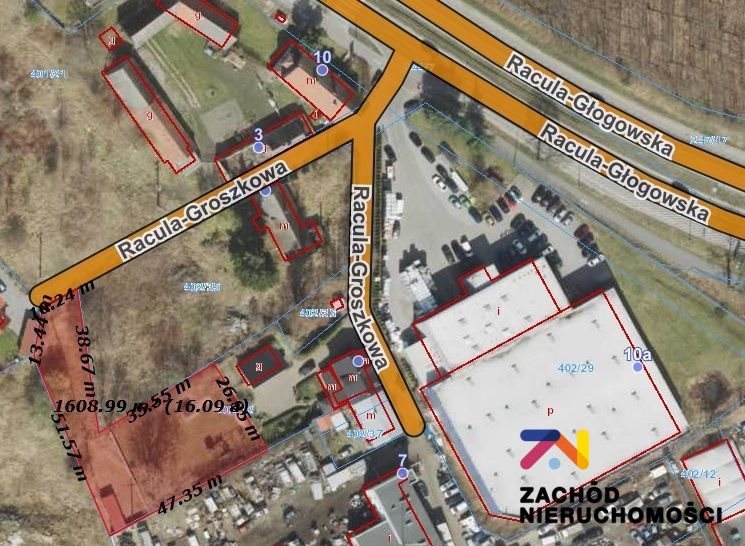 Działka budowlana na sprzedaż Zielona Góra  1 600m2 Foto 1