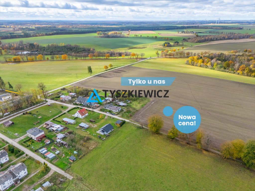Działka rolna 1115 m² w Warciminie, żyzna i z mediami Warcimino  1 115m2 Foto 1