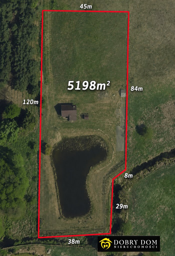 Działka 5198 m² z dużym stawem i zabudową zagrodową Wólka-Przedmieście  5 198m2 Foto 1