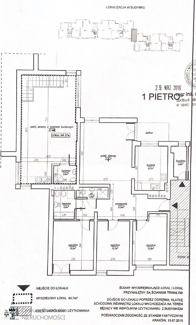 Mieszkanie czteropokojowe  na sprzedaż Kraków, Dębniki, Dębniki Stare  130m2 Foto 1