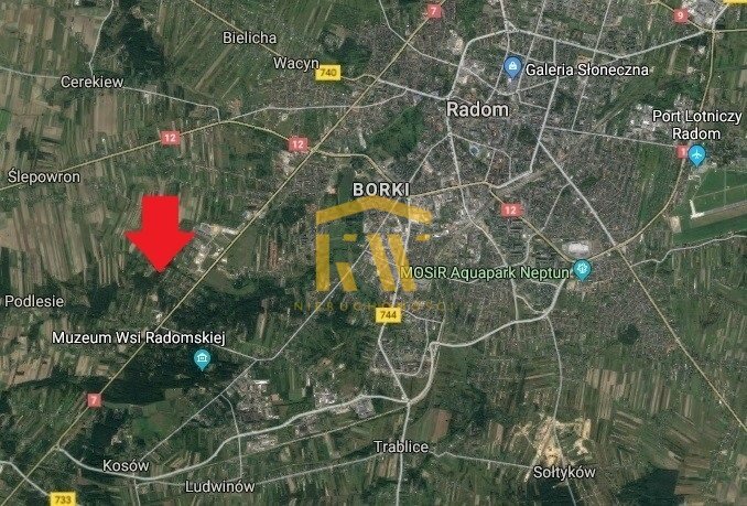 Działka budowlana z mediami, las, 6 km od Radomia Radom, Kończyce  545m2 Foto 1