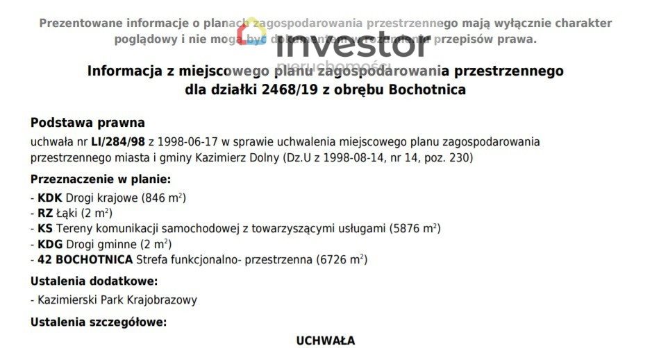 Działka inwestycyjna na sprzedaż Bochotnica  6 728m2 Foto 7