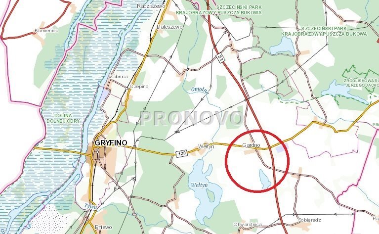 Działka 9 337 m² z warunkami zabudowy i dostępem do S3 Gardno  9 000m2 Foto 1