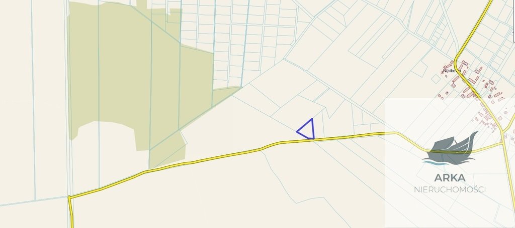 Działka 4027 m² pod zabudowę w Ninikowie, media, utwardzona Ninikowo  4 027m2 Foto 1