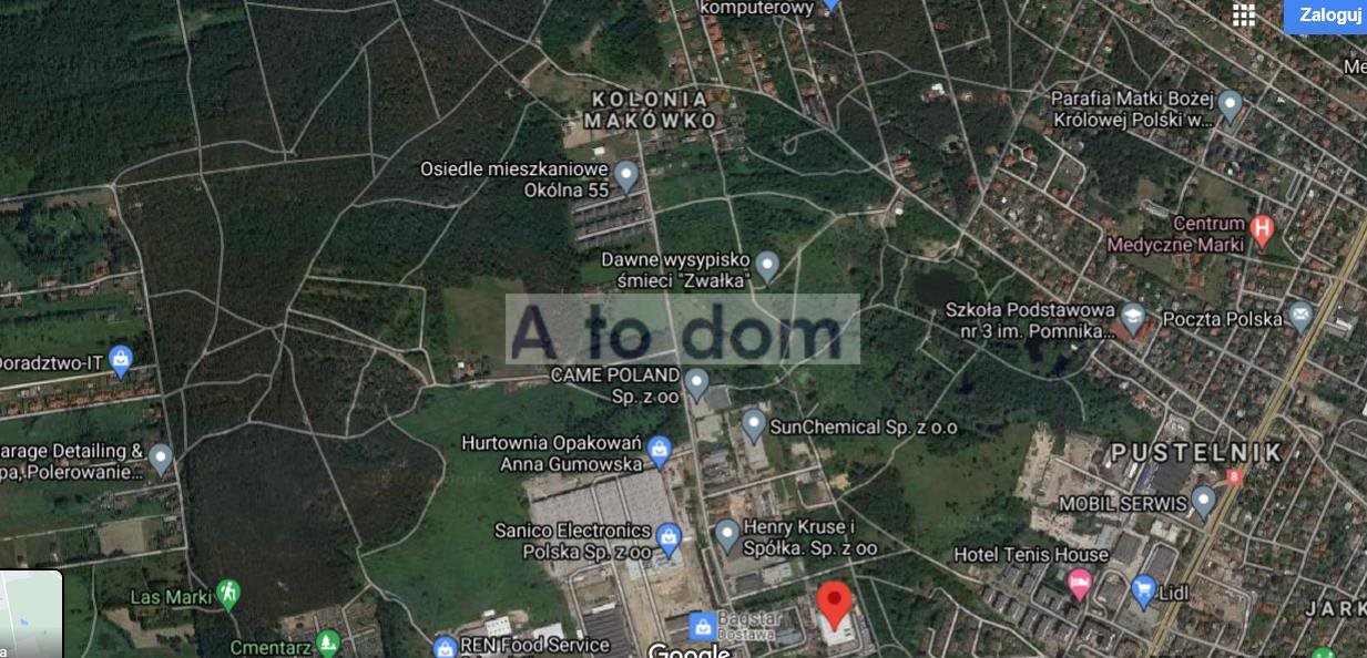 Działka usługowa 3615 m² w Markach z mediami i planem Marki  3 617m2 Foto 1