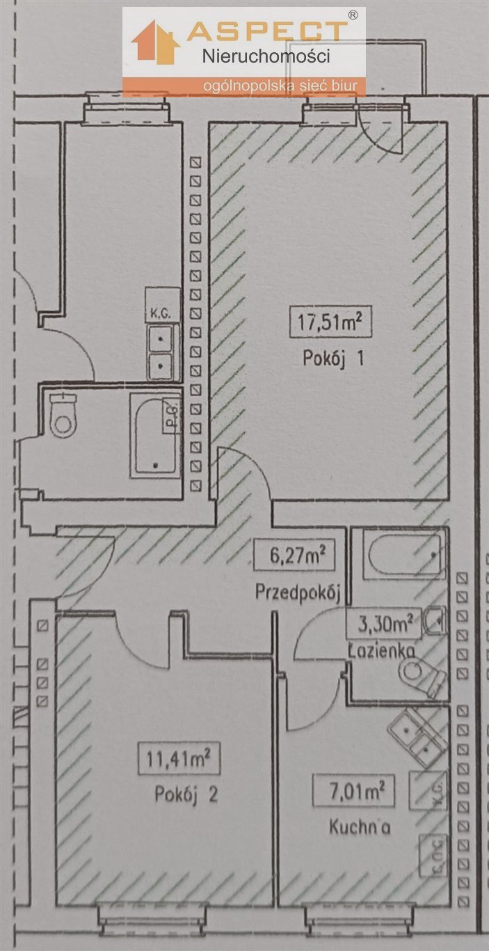 Mieszkanie dwupokojowe na sprzedaż Rybnik, Boguszowice Osiedle  46m2 Foto 9