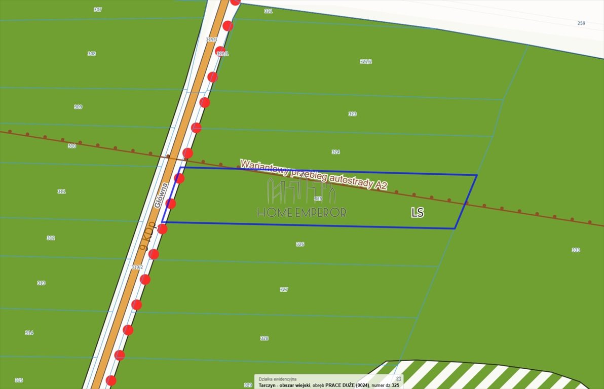 Do sprzedania działka 5092 m² pod lasy z wodą w Tarczynie Prace Duże, Główna  5 092m2 Foto 1