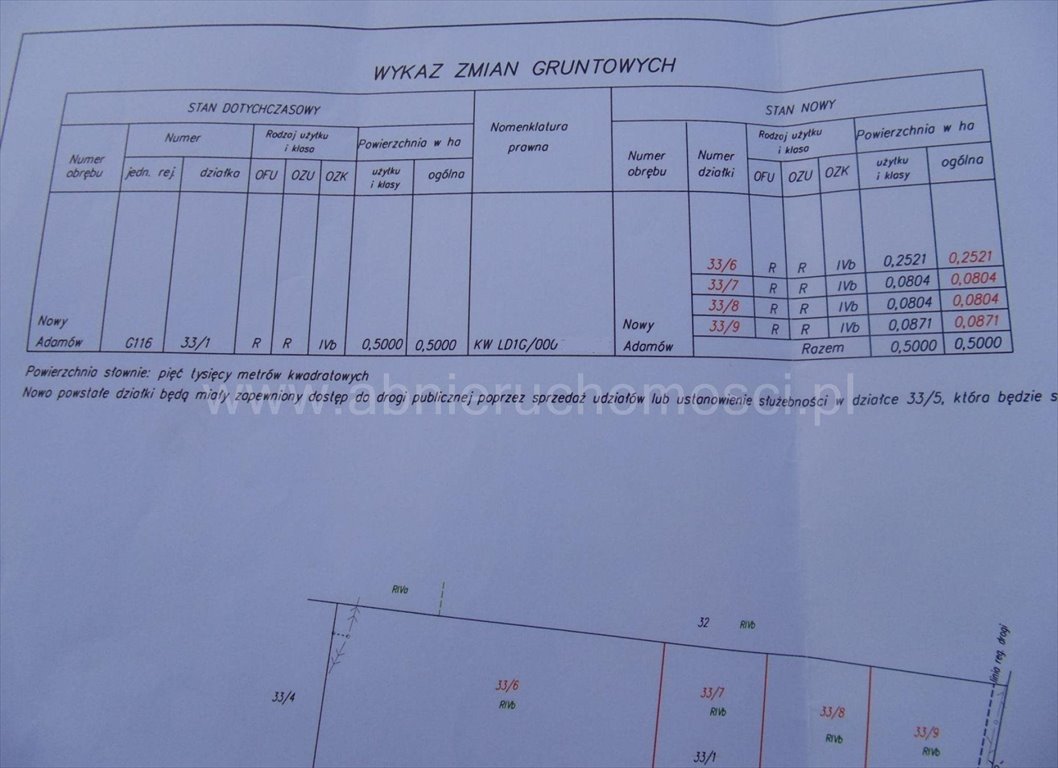 Działka budowlana na sprzedaż Aleksandrów Łódzki, Nowy Adamów  804m2 Foto 12