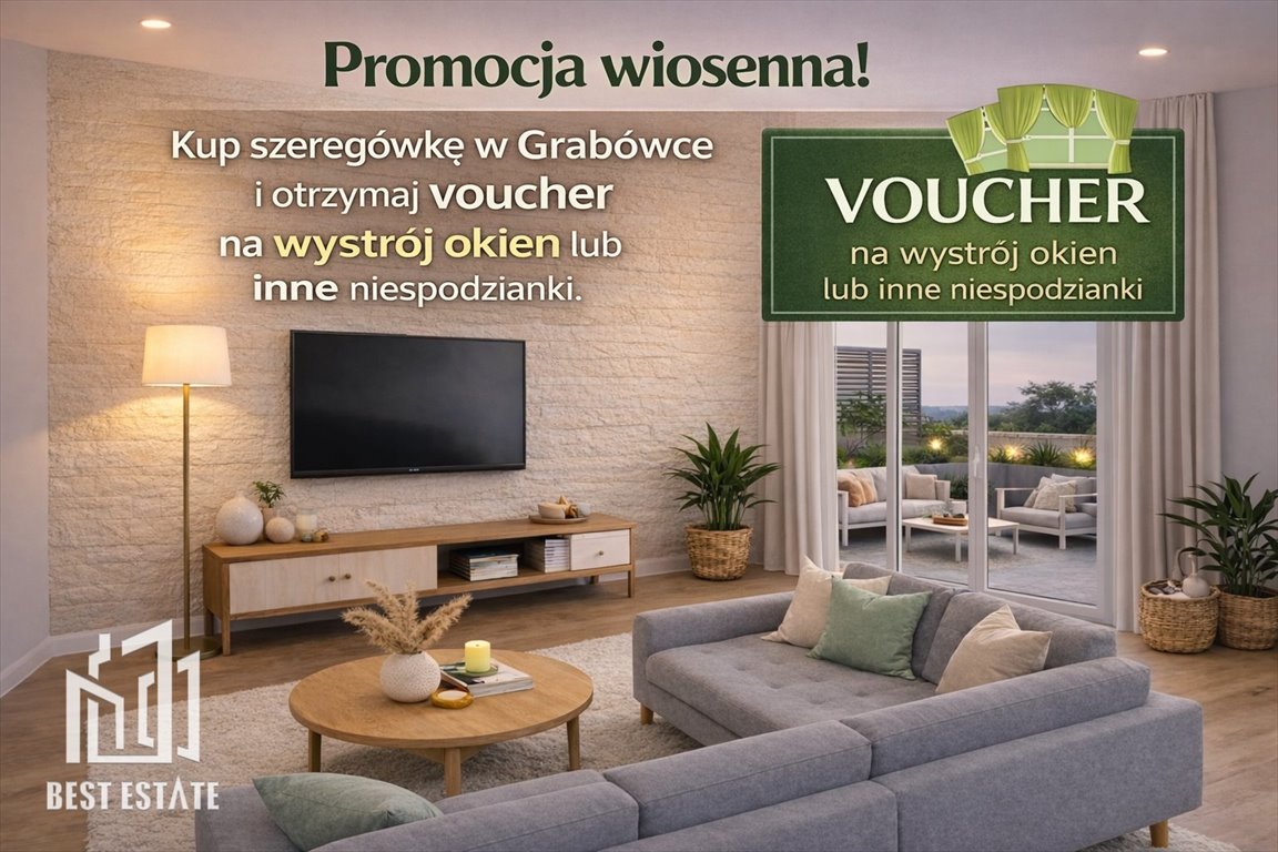 Skrajny segment w Grabówce, 141 m², garaż, 4 sypialnie Grabówka  141m2 Foto 1