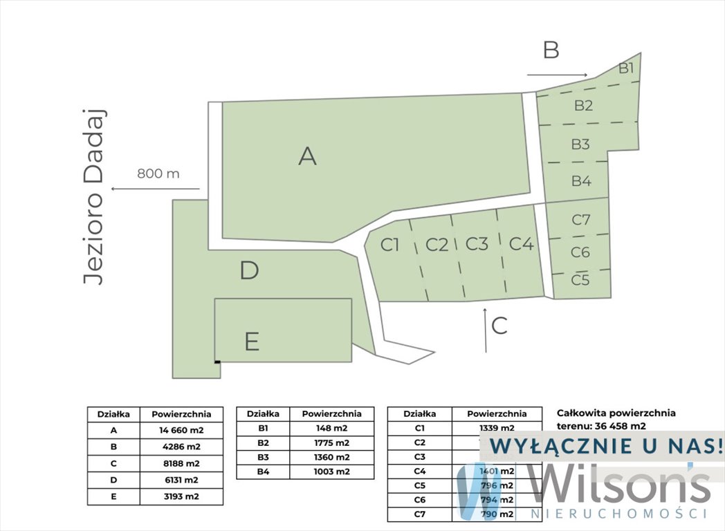 Ekskluzywna działka 790 m² nad jeziorem Dadaj w Rukławkach Rukławki  790m2 Foto 1