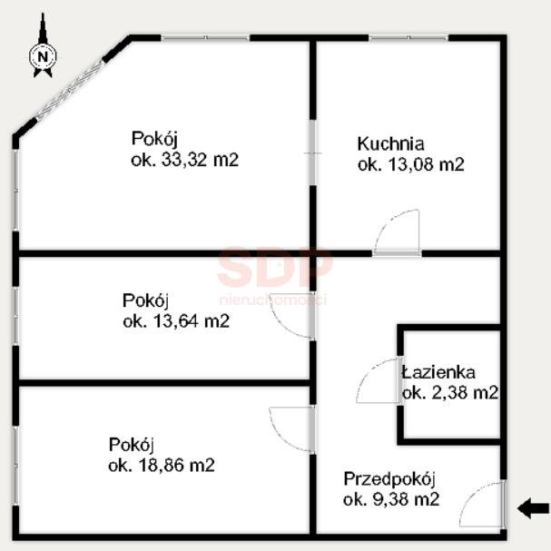 Mieszkanie trzypokojowe na sprzedaż Wrocław, Stare Miasto, Przedmieście Oławskie, Krasińskiego Zygmunta  91m2 Foto 12