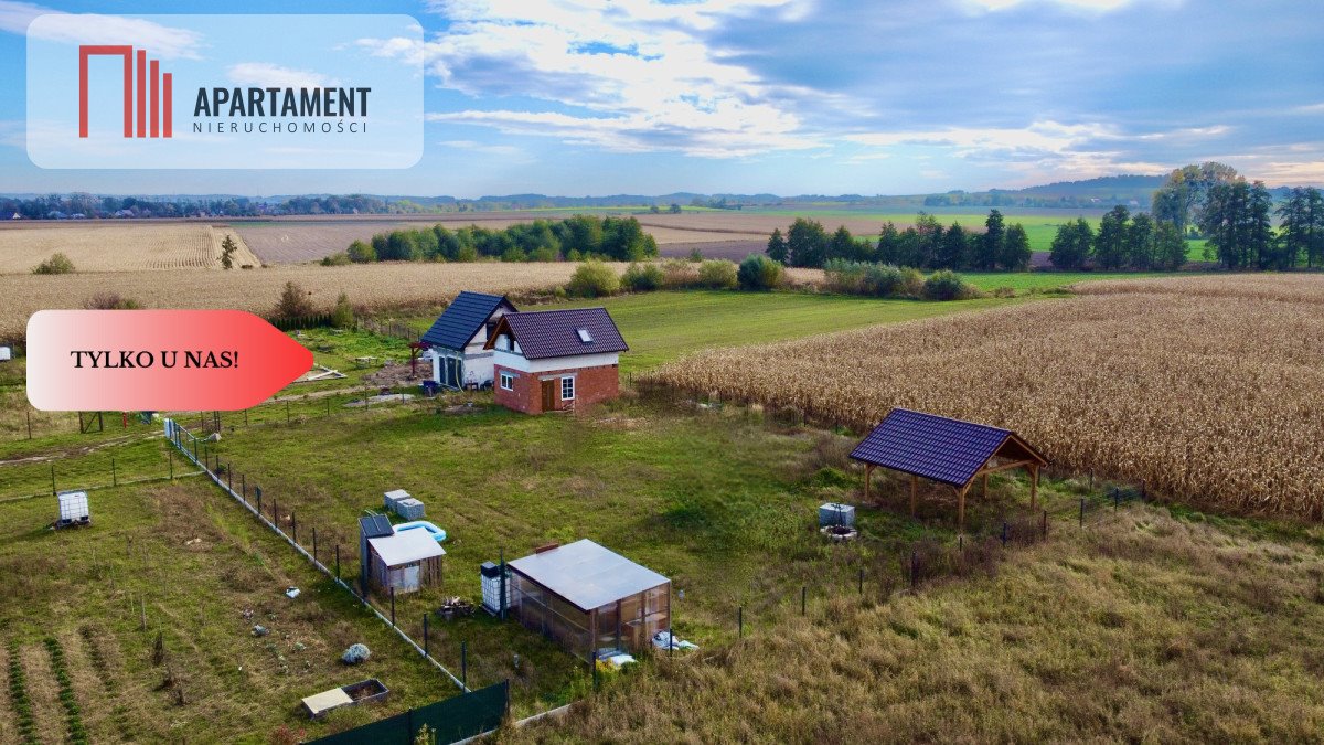 Działka z domkiem 35m², media, ogrodzenie, Kałowice Kałowice  1 328m2 Foto 1