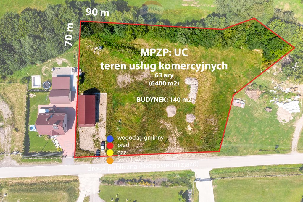 Działka komercyjna na sprzedaż Stróża  6 400m2 Foto 4