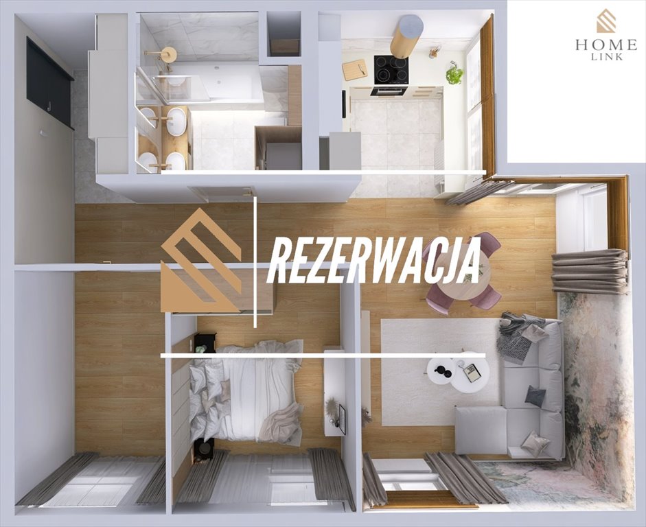 Mieszkanie trzypokojowe na sprzedaż Olsztyn, Pieczewo  60m2 Foto 2