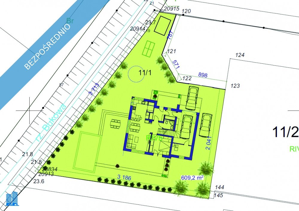 Działka 600 m² z pozwoleniem na budowę i planem zagospodarowania Szczecin, Krzekowo, Żyzna  600m2 Foto 1