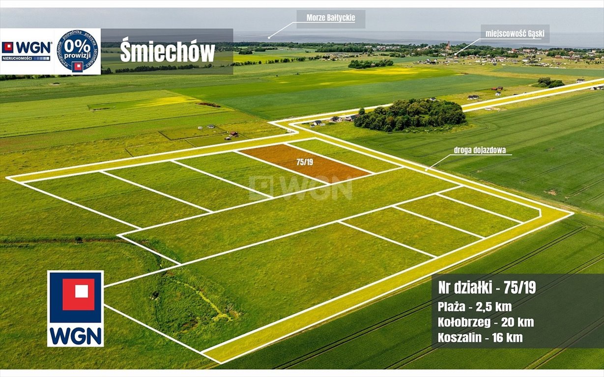 Działka inwestycyjna na sprzedaż Śmiechów, Śmiechów  3 022m2 Foto 1