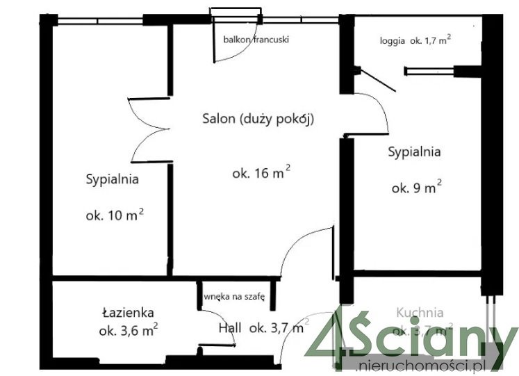 Mieszkanie trzypokojowe na sprzedaż Warszawa, Wola, Nowolipki, Okopowa  47m2 Foto 1