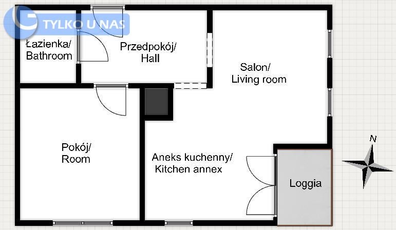 Mieszkanie dwupokojowe na wynajem Kraków, Bronowice, Bronowice, Stańczyka  50m2 Foto 13