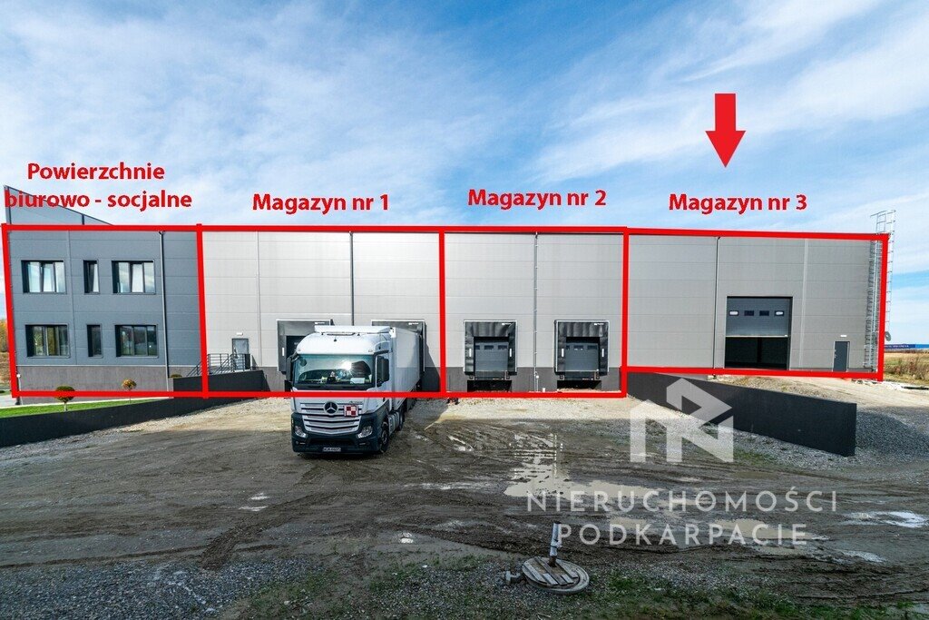 Magazyn 800 m² z biurem i dokami w Rzeszowie Rzeszów  800m2 Foto 1
