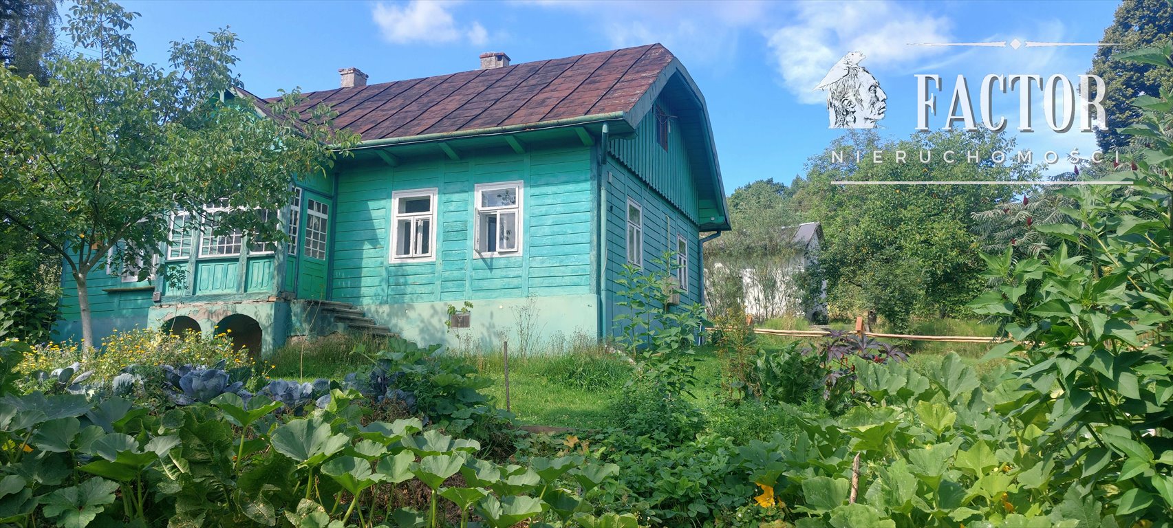 Urokliwy dom drewniany 100 m2 z ogrodem w Siary Siary  100m2 Foto 1