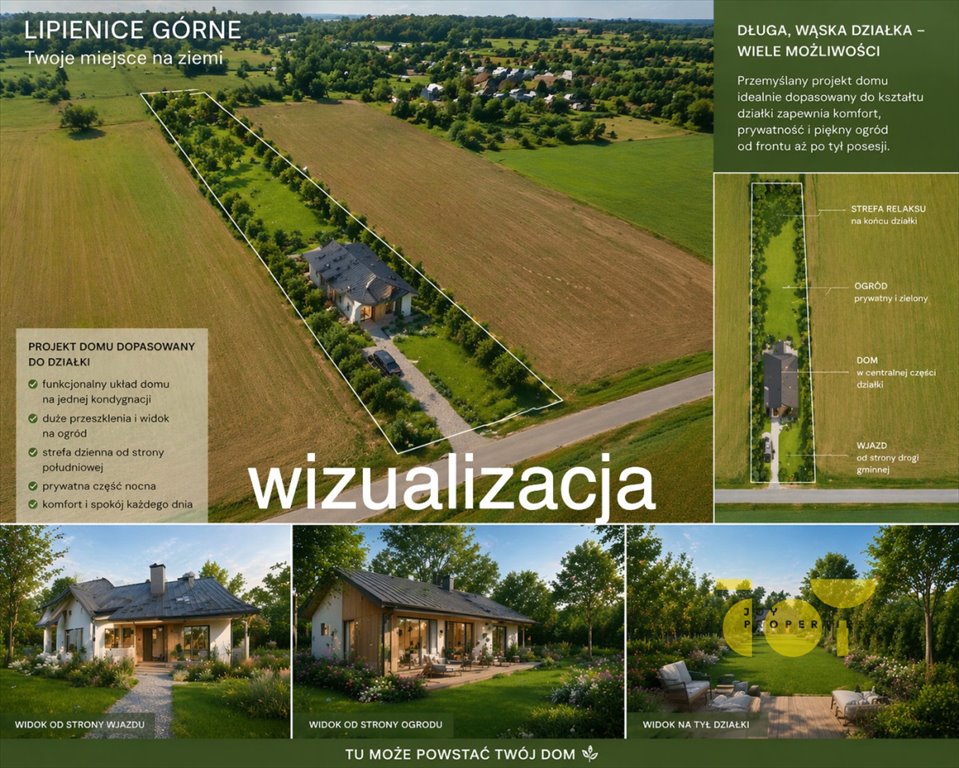 Polecam dwie działki z potencjałem, prąd, woda, blisko Jastrzębia Lipienice Górne  3 768m2 Foto 1