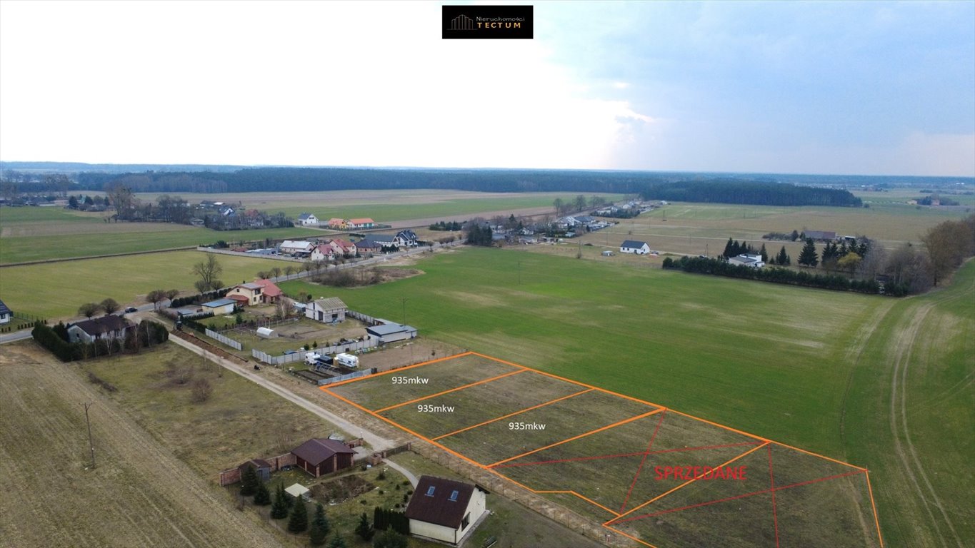 Działki budowlane 935 m² pod Wągrowcem – cisza i spokój Długa Wieś  935m2 Foto 1