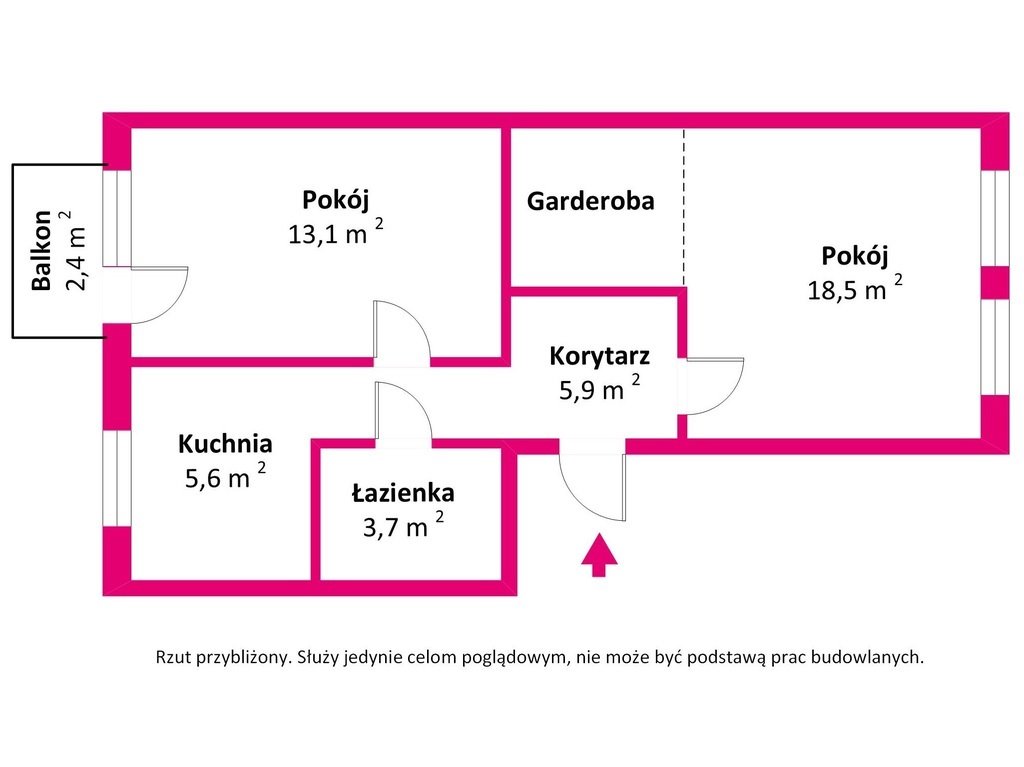 Mieszkanie dwupokojowe na sprzedaż Mińsk Mazowiecki, Nadrzeczna 8  47m2 Foto 2