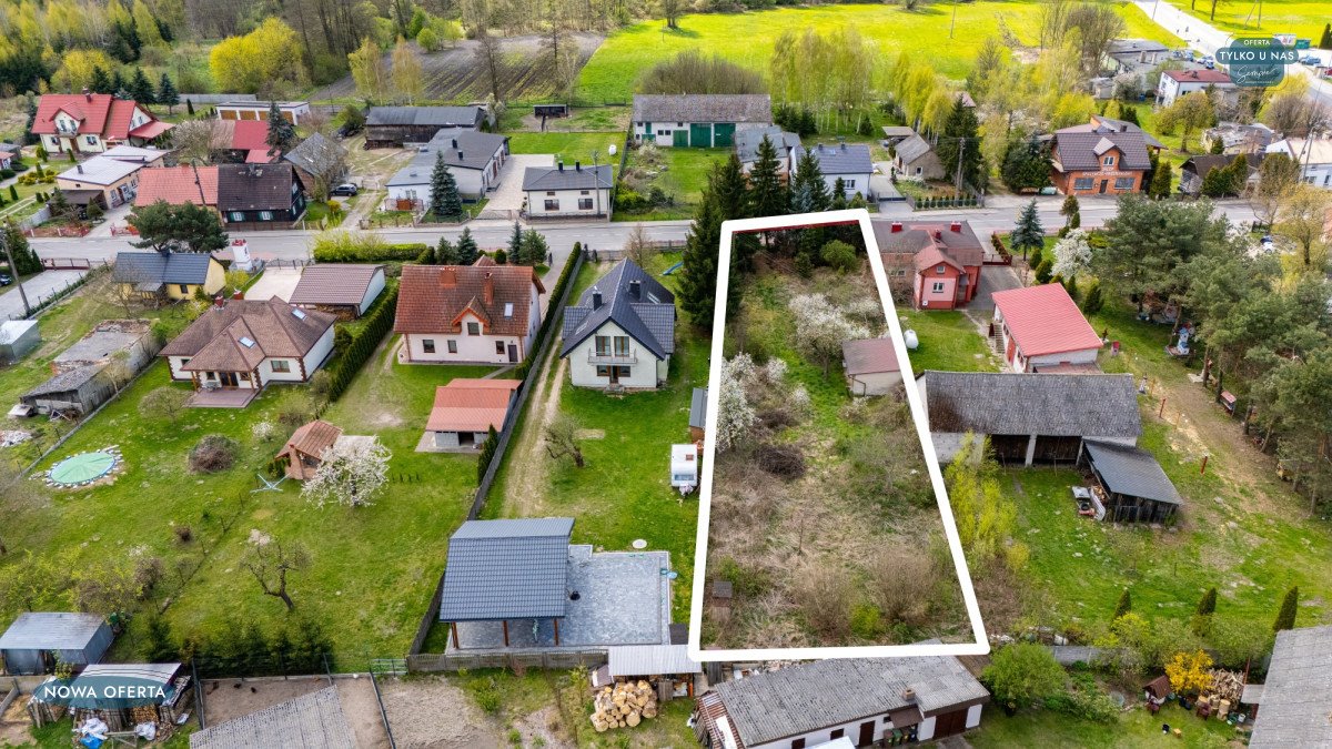 Działka pod zabudowę w Kwiatkowicach, 1358 m² z budynkiem Kwiatkowice, Łaska  1 358m2 Foto 1
