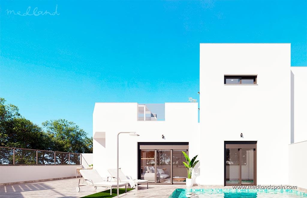 Nowoczesne domy z prywatnym basenem i solarium w Torre-Pacheco Hiszpania, Torre Pacheco  99m2 Foto 1