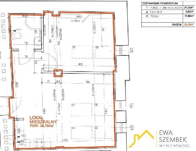 Zapraszam do mieszkania 39 m² w Krakowie z możliwością wykończenia Kraków, Stare Miasto, Stare Miasto  39m2 Foto 1