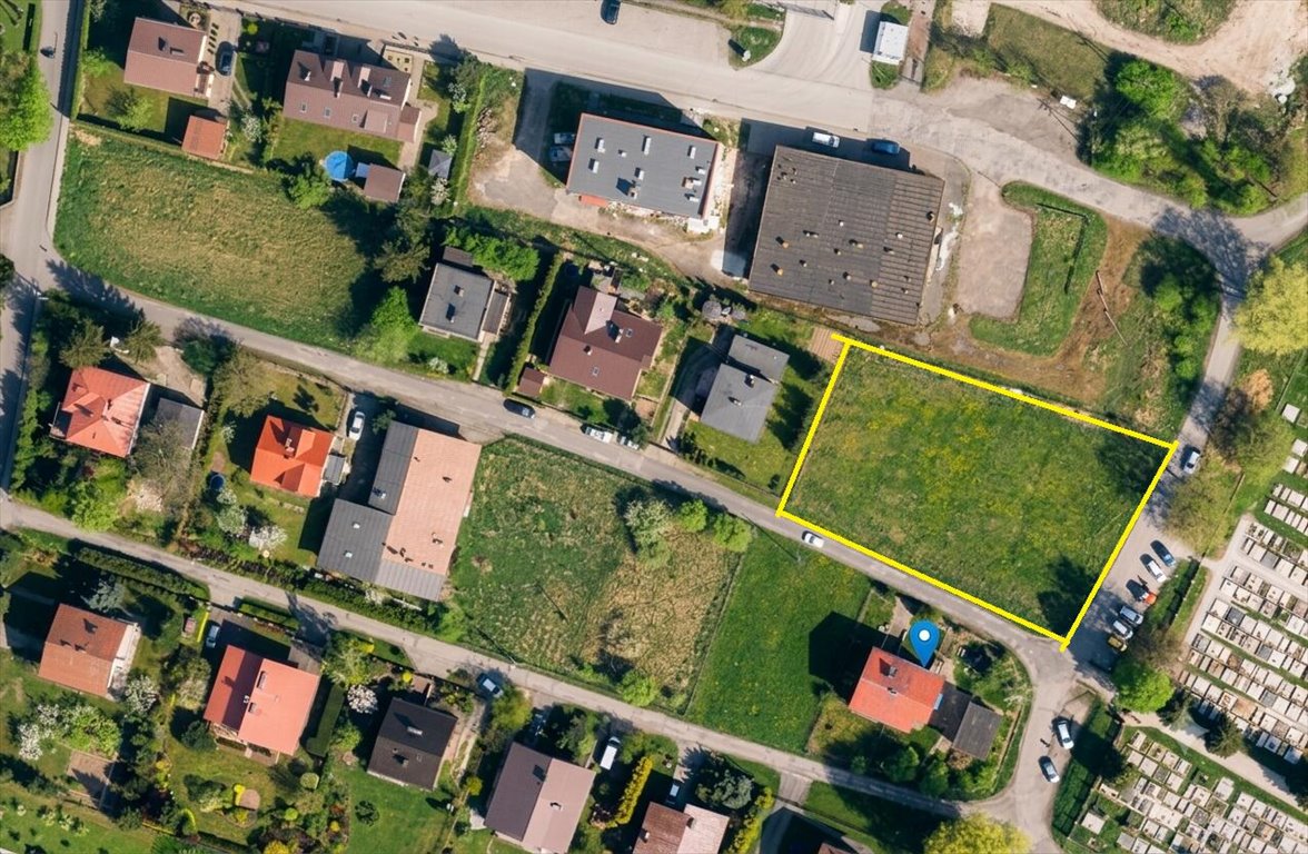 Działka budowlana 1551 m² z dostępem do asfaltu i planem Goleszów  1 551m2 Foto 1