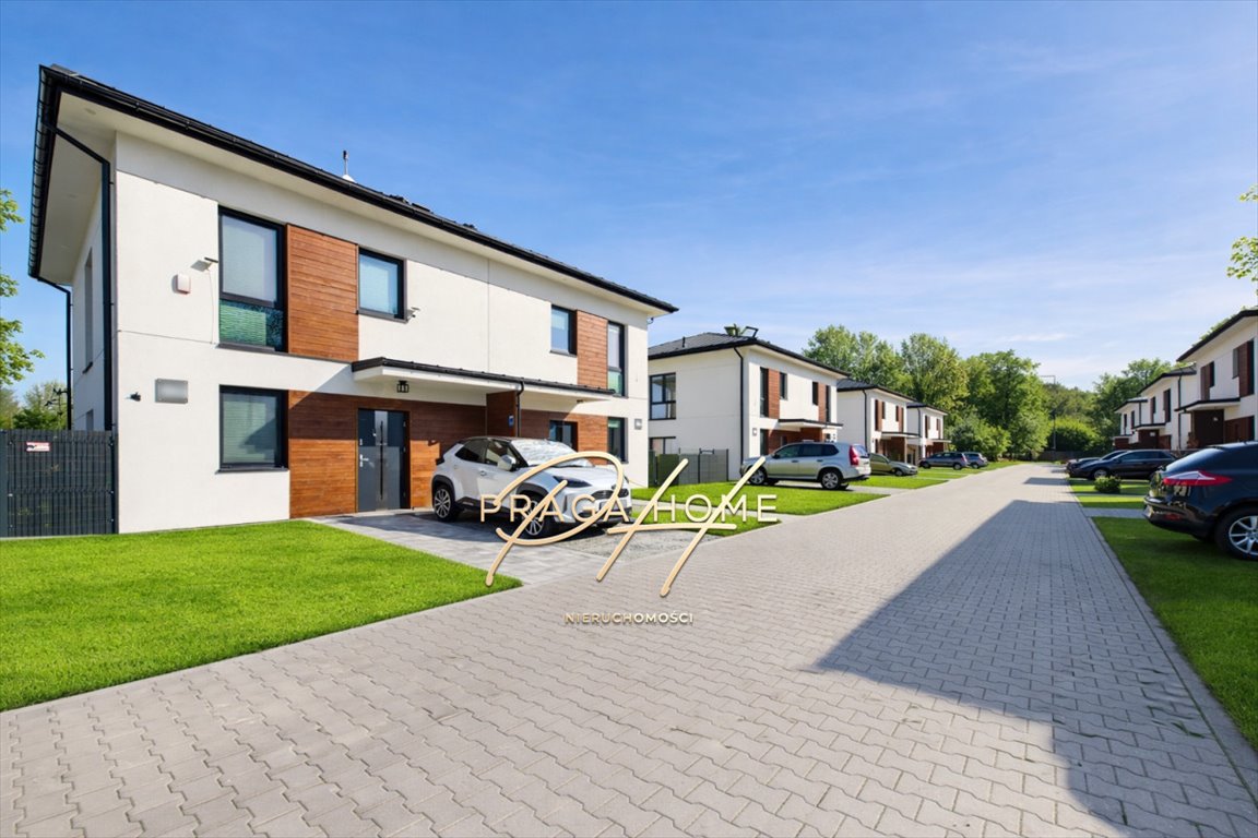 Nowoczesny segment 100 m² w Wawerze z ogrodem i 2 miejscami Warszawa, Wawer, Zagórzańska  100m2 Foto 1