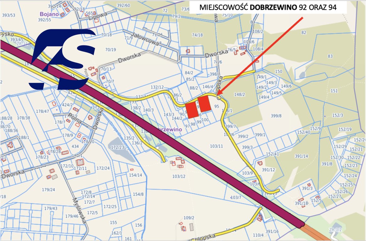 Zapraszam do zakupu działek 160 i 176 m² w Dobrzewinie Dobrzewino, Chłopska  1 600m2 Foto 1