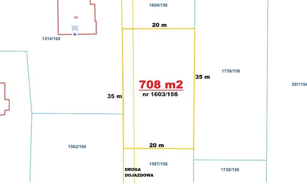 Działka inna na sprzedaż Jejkowice, Poprzeczna  708m2 Foto 3