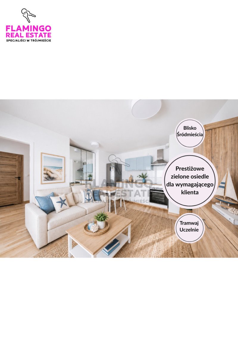 Nowoczesna kawalerka 30,72 m² z balkonem i komórką polecam! Gdańsk, Siedlce, Legnicka  31m2 Foto 1