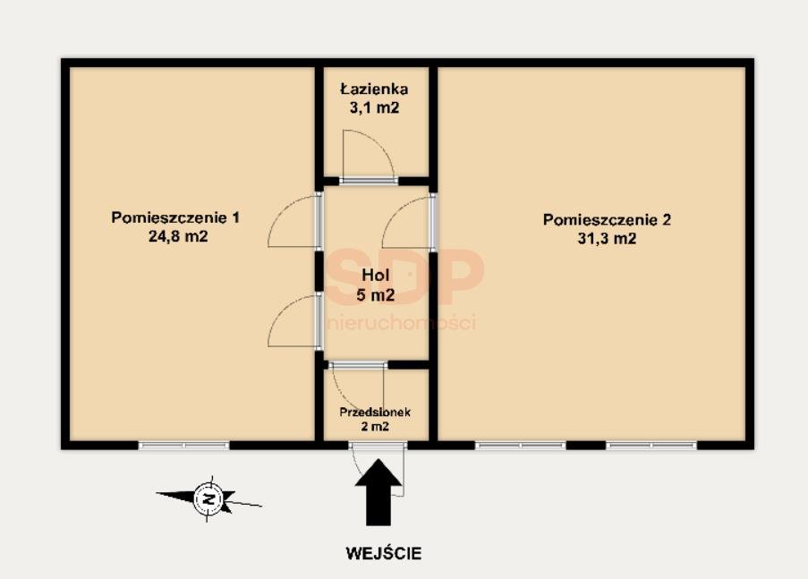 Mieszkanie dwupokojowe na sprzedaż Łódź, Wschodnia  64m2 Foto 2