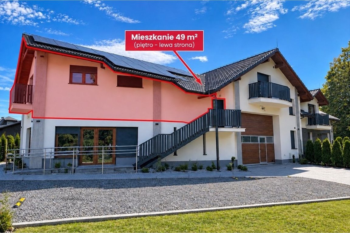 Na wynajem nowoczesne 49 m² z balkonem w Jaworzu Jaworze, Bielska  49m2 Foto 1
