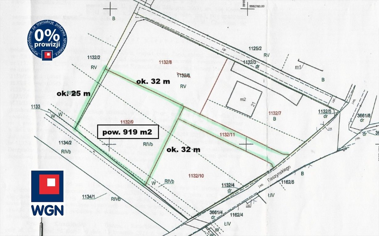 Ustawna działka budowlana 918 m² z WZ, dojazd asfalt+utwardzona Żarki, Daszyńskiego  918m2 Foto 1