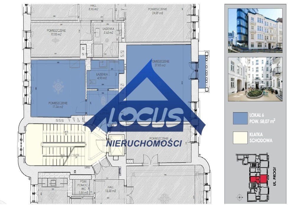Stylowe biuro 58 m² w odrestaurowanej kamienicy (Śródmieście): Warszawa Śródmieście