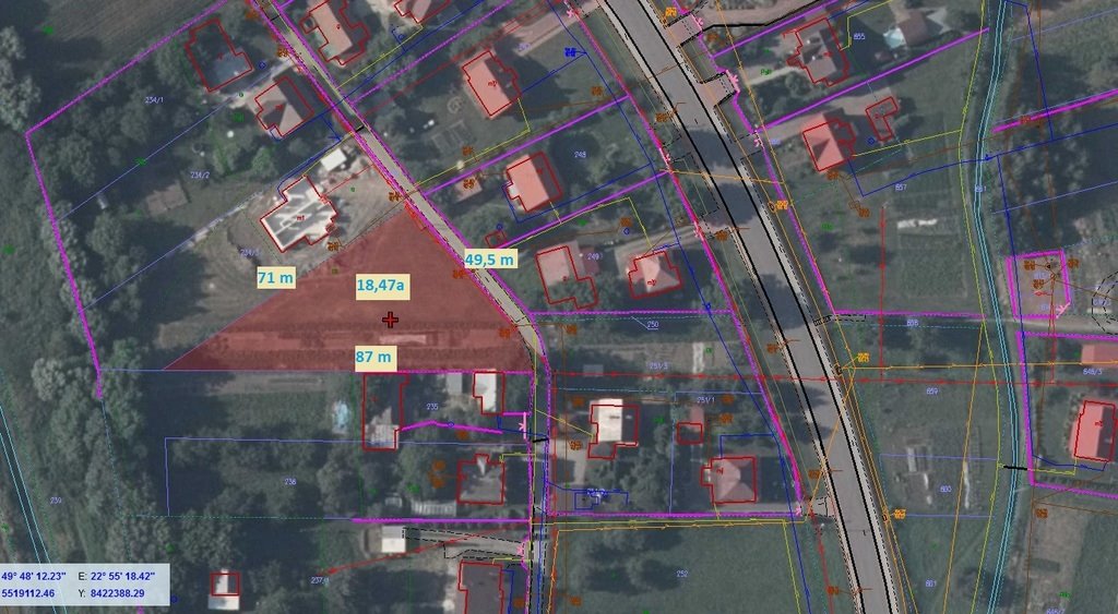 Działka 18,47 a z mediami, blisko zabudowa Medyka  1 847m2 Foto 1