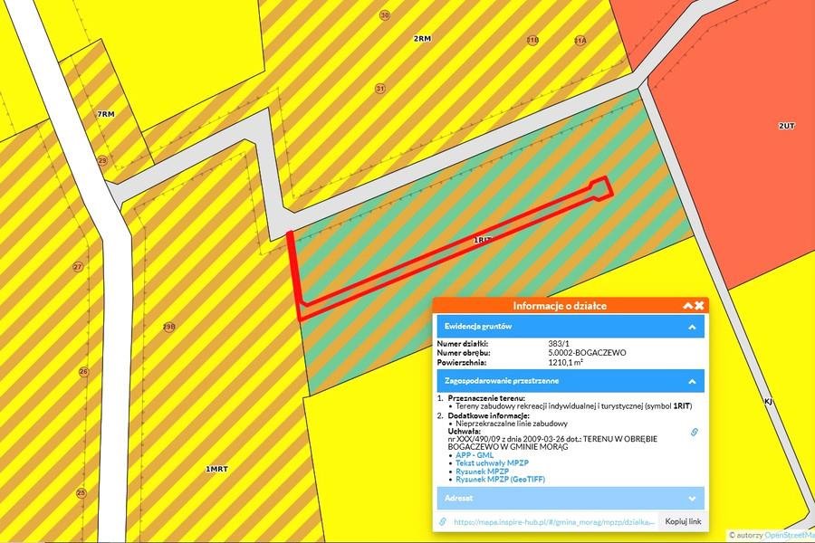 Działka rekreacyjna na sprzedaż Bogaczewo  1 374m2 Foto 8