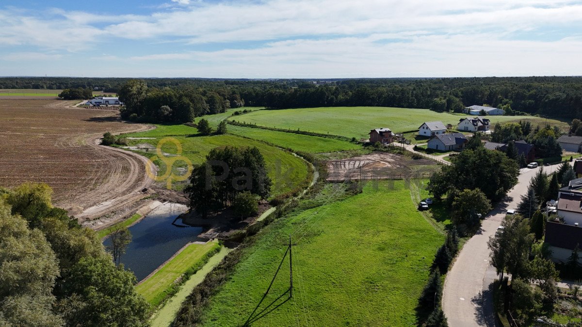 Duża działka budowlana 3667 m² z pozwoleniem na dom do 400 m² Manieczki  2 515m2 Foto 1