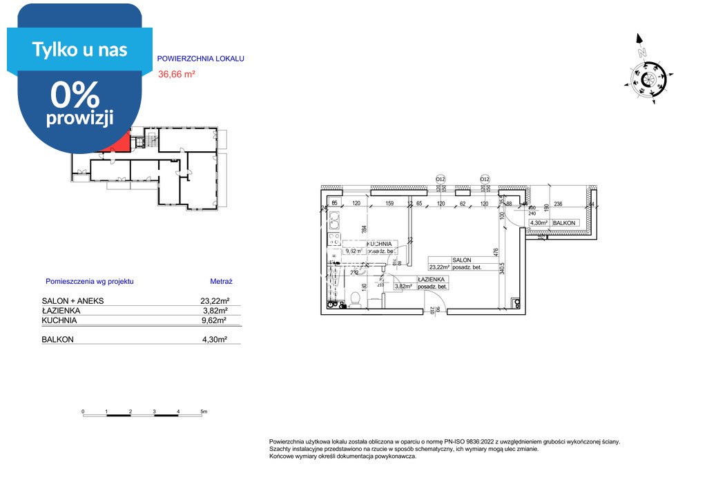 Zapraszam do 36,66 m² mieszkania w Bocianowie z balkonem Bydgoszcz, Bocianowo, Hetmańska  37m2 Foto 1