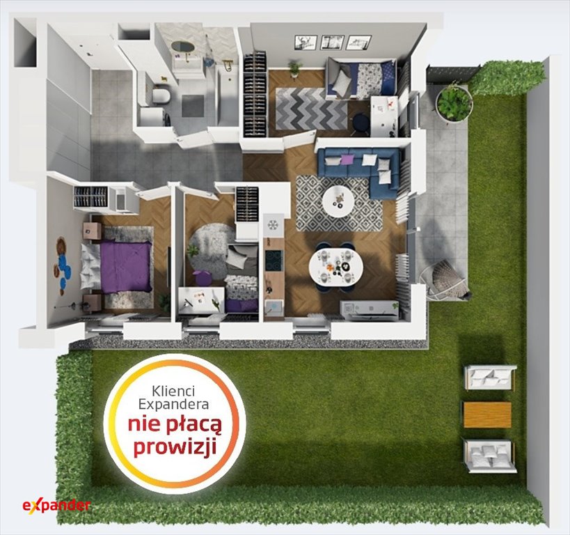 Nowe 4-pokojowe mieszkanie z ogródkiem w centrum Łodzi polecam! Łódź, Łódź-Widzew, Targowa 6  56m2 Foto 1