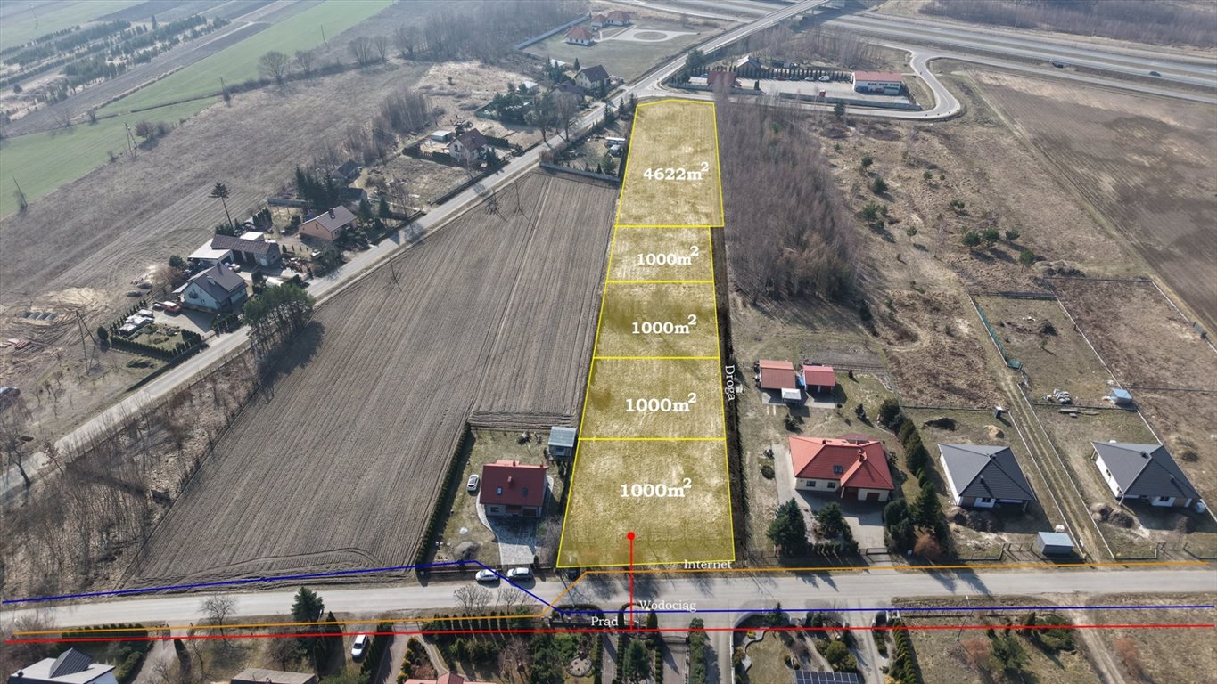 Atrakcyjne działki budowlane w Dłużniewie – 1000 m², media, szybki dojazd Dłużniewo  1 000m2 Foto 1