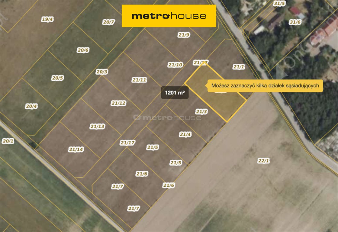 Działka budowlana 1239 m² pod dom jednorodzinny lub bliźniak Skuły, Północna  1 201m2 Foto 1