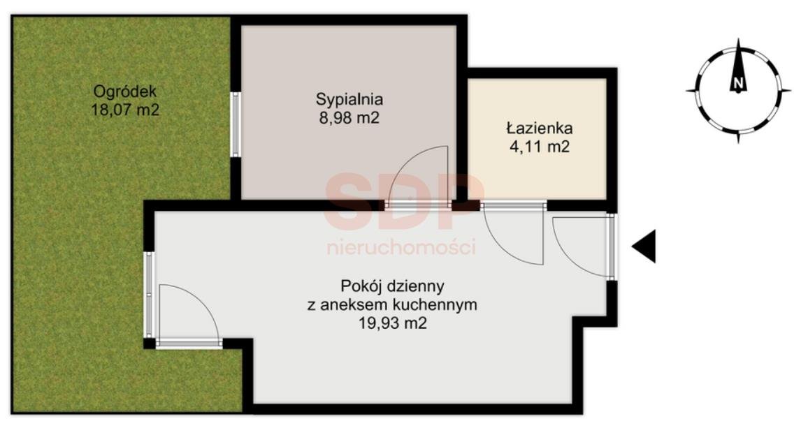 Mieszkanie dwupokojowe na sprzedaż Wrocław, Śródmieście, Kleczków, Wybrzeże Conrada - Korzeniowskiego  33m2 Foto 2