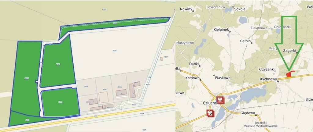 Działka 124 385 m² w Człuchowie - atrakcyjna oferta na przetarg Człuchów  124 385m2 Foto 1